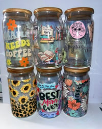 Image 2 of Custom Tumbler/ glass can tumbler