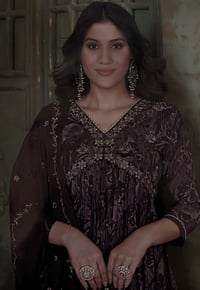 Image 2 of KSV8113-3Pcs Soft Alia Cut Kurtha Set