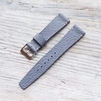 Image 2 of 19mm Corfam Style Baby Blue Pigskin