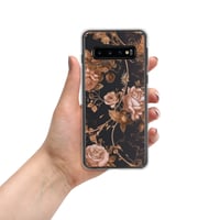 Image 4 of Dark Rose Gold Butterfly Design Goth Inspired Clear Case for Samsung®