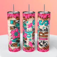 MOM OF GIRLS TUMBLER 