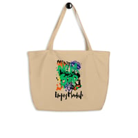 Never Stop Large Organic Tote Bag