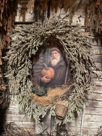 Image 1 of #3...Fall Santa ~ Colorado Springs Homestead ~ Wreath ~