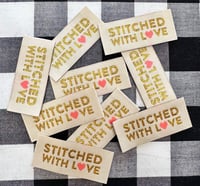 Image 3 of Sarah Hearts Woven Tags - Love