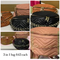 Image 2 of 3 in 1 handbag/chestbag/fannypack