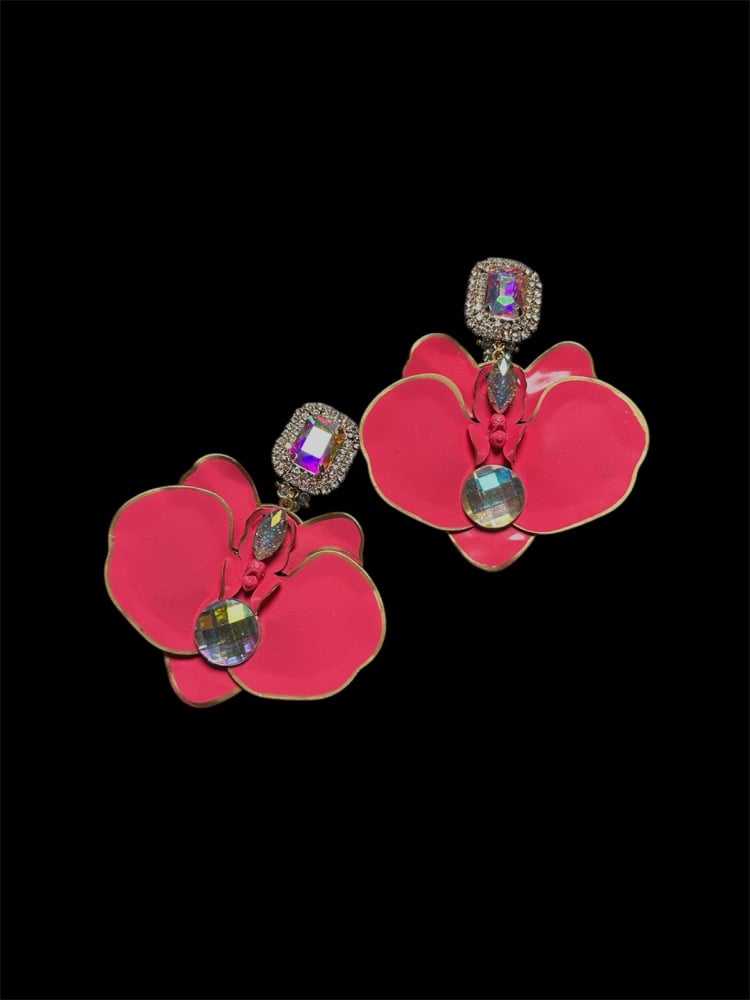 Image of Orquidea Fucsia earrings 