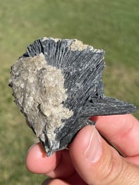 Image 7 of Black Kyanite Fan Specimen #1975