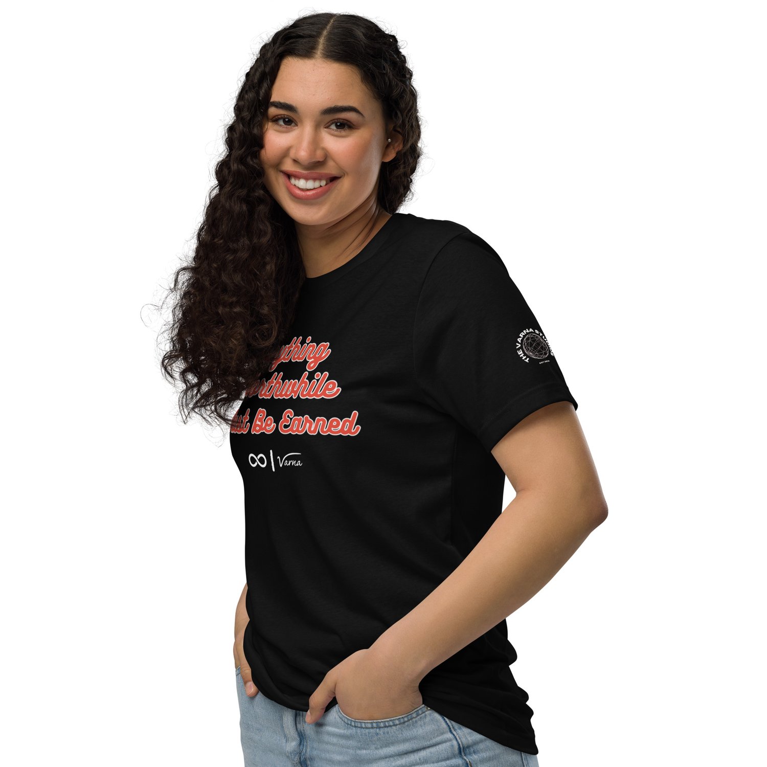 Image of RED YOU MUST EARN - Unisex staple eco t-shirt 