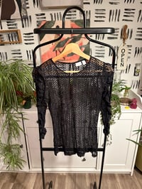 Image 1 of Black sheer top 