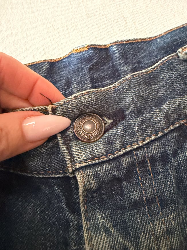 late 60s Levi's best patina cut offs 