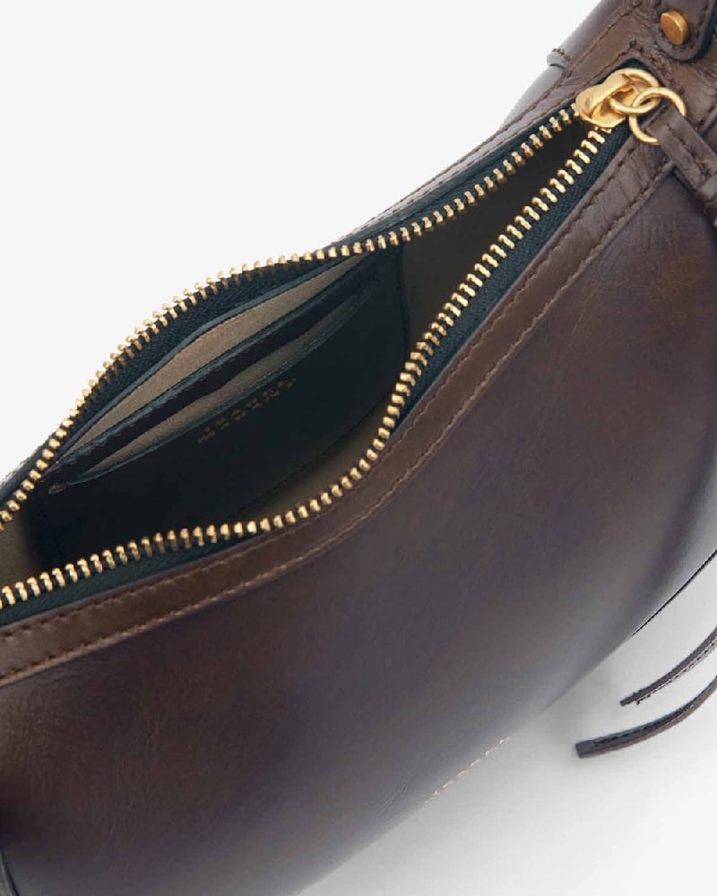 Image of ISABEL MARANT OSKAN MOON BAG CHOCOLATE
