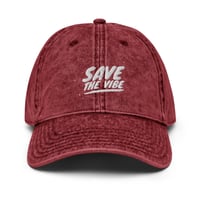 Image 1 of Save The Vibe Vintage Cotton Twill Cap