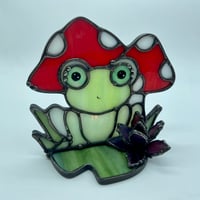 Image 2 of Frog & Mushrooms Candle Holder 