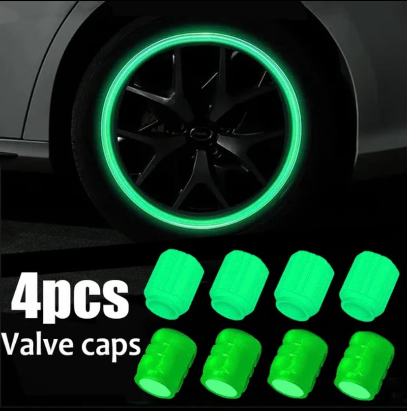 Image of New Luminous Tire Valve Cap