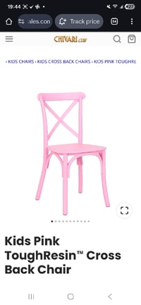 Image 1 of Kids Cross Back Chair