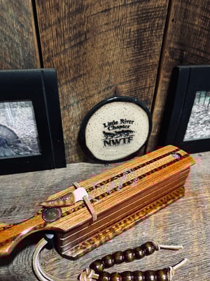 Image of Babinga/Mahogany with snakewood inlay