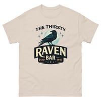 Image 7 of Thirsty Raven Bar T-Shirt – Vintage Moody Raven Tavern Graphic Unisex Tee
