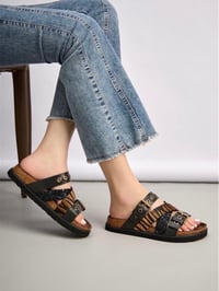 Image 1 of Tina - Tiger Stripe Inspired Sandals