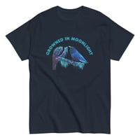 Image 4 of Crowned in Moonlight Raven Shirt – Mystical Moon Crow Unisex T-Shirt | Gothic Nature Art Tee