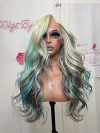 Image 3 of Edgy teal highlights (ready to ship) 