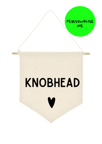 Image 1 of Personalised Pennant Banner 24 x 24cm