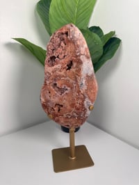 Image 1 of XL DRUZY PINK AMETHYST WITH CUSTOM STAND -BRAZIL-