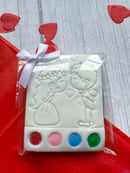 Image 2 of Paint Your own Valentine's biscuit