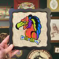 Image 1 of Vulture embroidery.