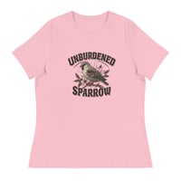 Image 5 of Unburdened Sparrow Logo Women's Relaxed T-Shirt