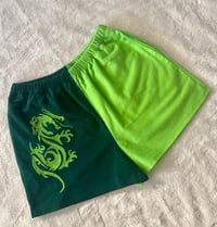 Image 2 of S/M Green Dragon Shorts