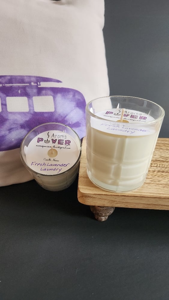 Image of Fresh Lavender Laundry in Reusable Whiskey Rocks Glass