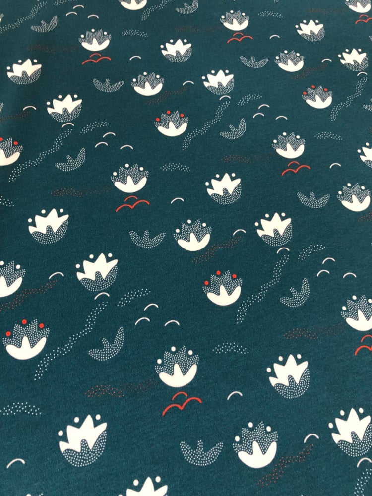 Image of Lotus Foncé - Tissu en Coton Biologique