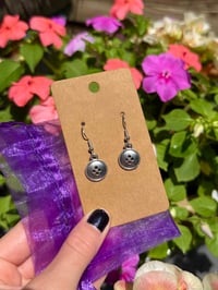 Image 2 of button earrings