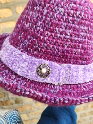 purple velvet sparkle witch hat