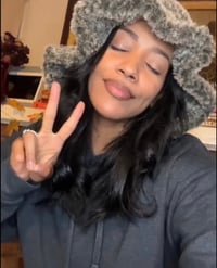 Image 2 of Faux Fur Ruffle Hat