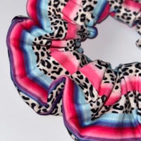 Image 2 of Colourful Leopard Handmade Scrunchie (Limited Edition)