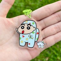 Crayon Shin Chan x Among Us Keychain