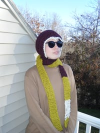 Image 4 of joan of arc bonnet scarf