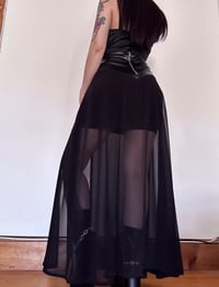 Image 4 of XS/S Snake Mesh Maxi Skirt (ready tos ship)