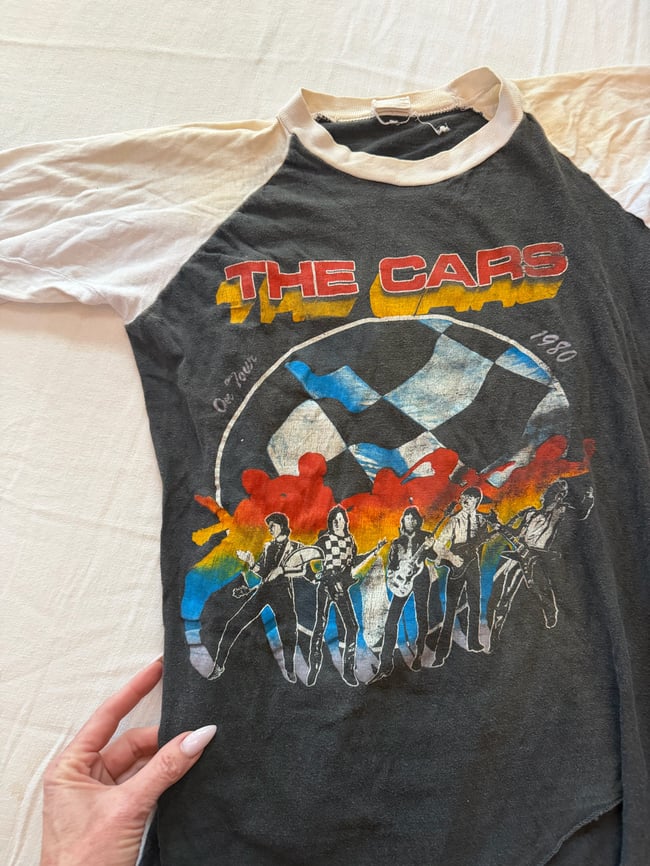 '80 CARS raglan concert t shirt tee