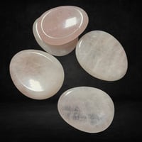 Rose quartz worry stone