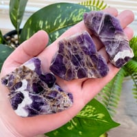 Chevron Amethyst Slice