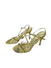 Image 1 of Stuart Weitzman Snake Print Sandals