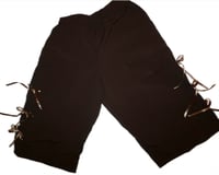 Image 1 of tied up shorts-umber 