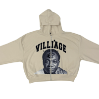 Image 3 of Villi'age "KWAME NKRUMAH" ZIP UP CROP HOODIE  