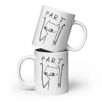 Image 2 of White glossy mug fart 