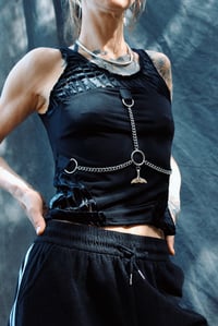 Image 2 of KORA Harness Top, black zebra 