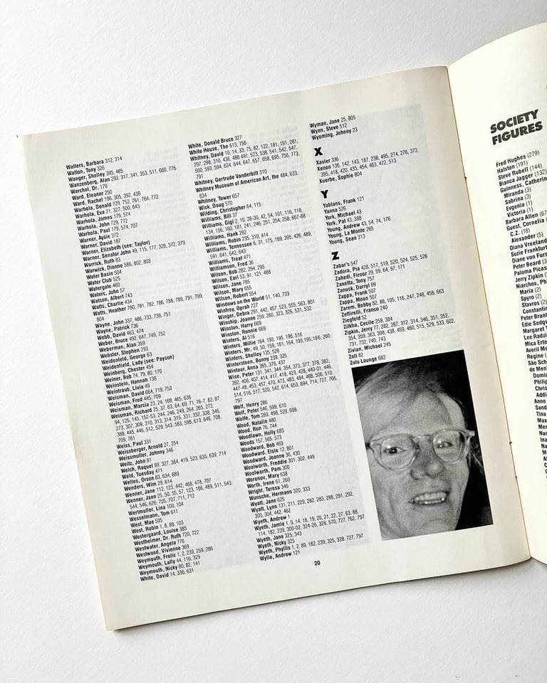 The Name Game (The First Complete Warhol Diaries Index) Image 4