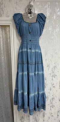 Image 2 of Dani -  Bardot Denim Maxi Dress