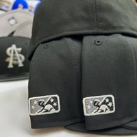 Image 3 of New Era 59Fifty Black Pewter Side Batty